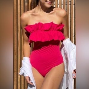 NWT Zara ruffle swimsuit